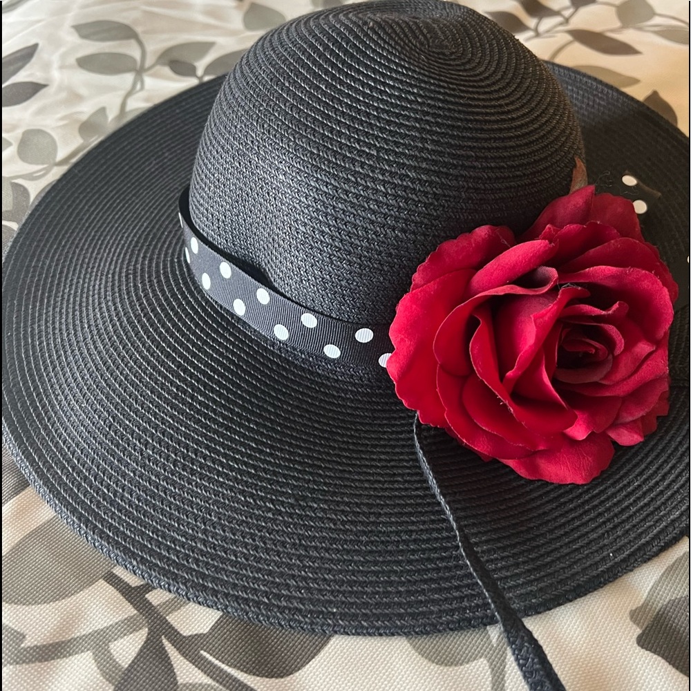 Beautiful black summer hat